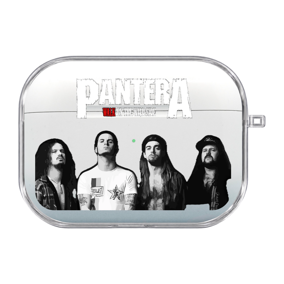 Pantera Band Portraits White Wordmark Asterion AirPods case